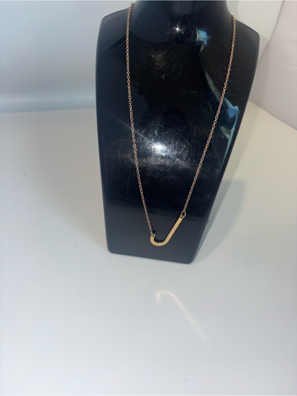 Necklace with the letter j